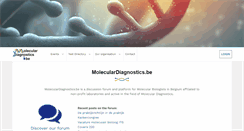 Desktop Screenshot of moleculardiagnostics.be